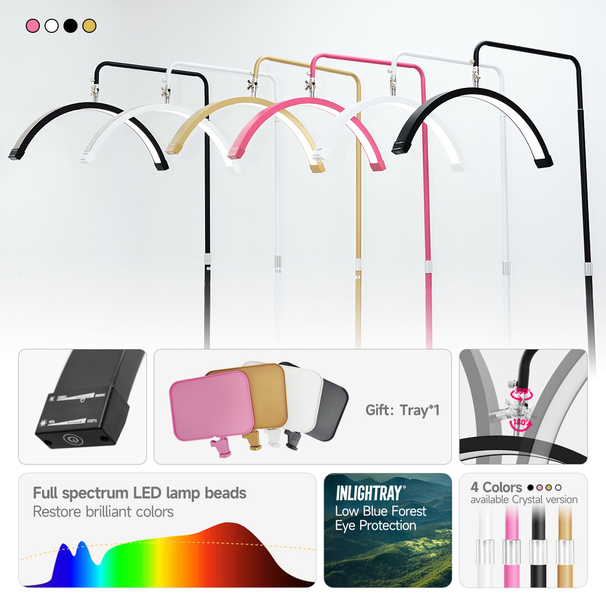 Free LOGO LED Half Moon Lash L - огляд і ціна Eyelash Extension No 9