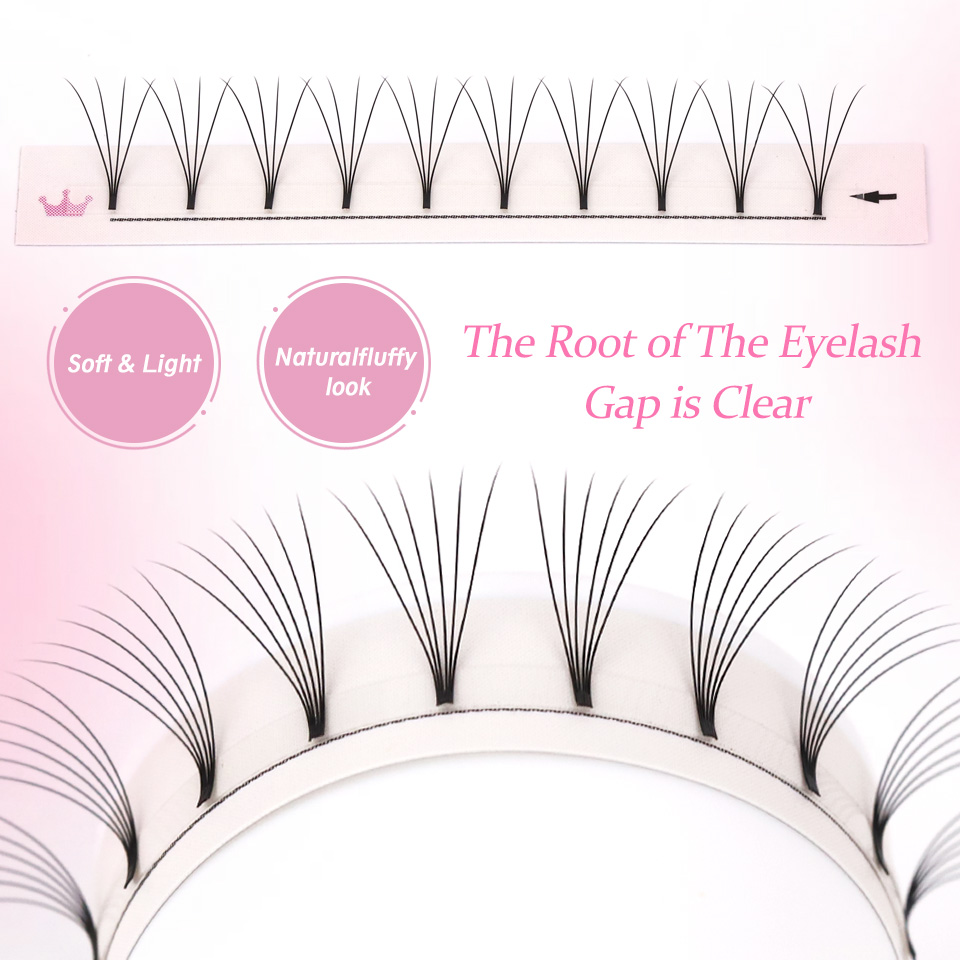 AGUUD Soft Natural Premade Vol - огляд і ціна Eyelash Extension Human Hair