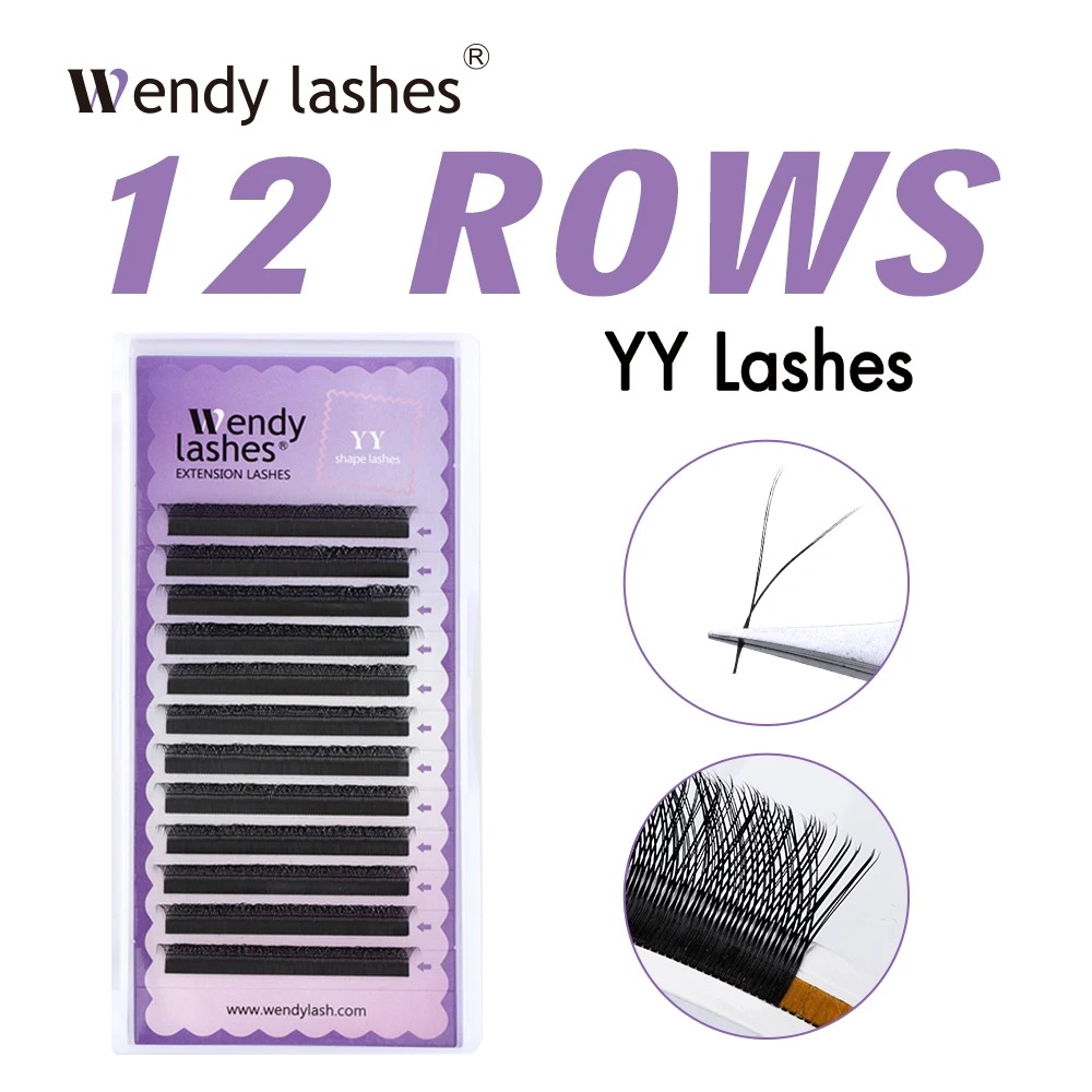 WENDY 2D YY Shape C/D Curl Eya - огляд і ціна Eyelash Extension Human Hair