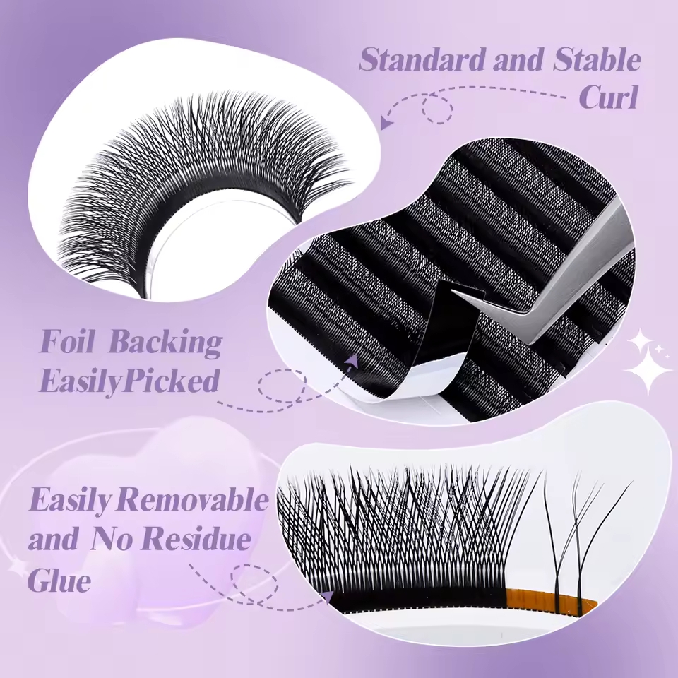 WENDY 2D YY Shape C/D Curl Eya - огляд і ціна Eyelash Extension Human Hair