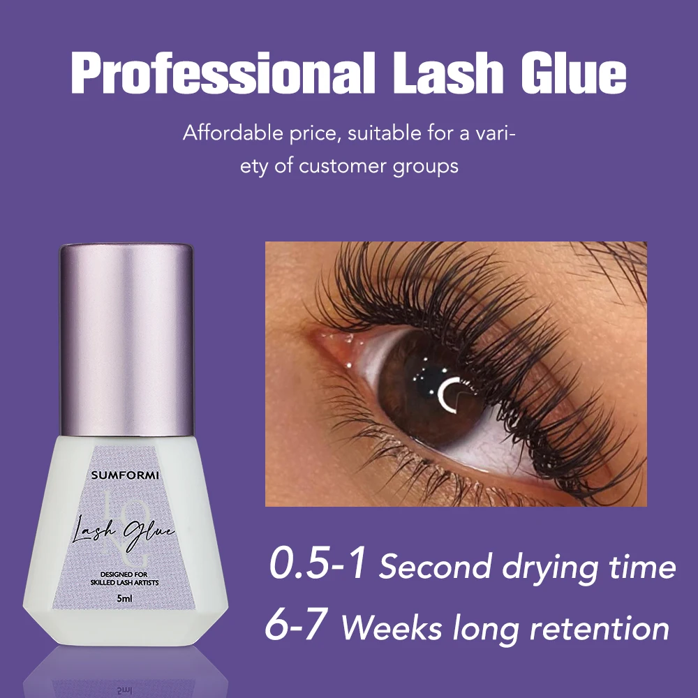 Thin Black Eye Lash Glue 0.5s  - огляд і ціна Eyelash Extension Eye Irritation