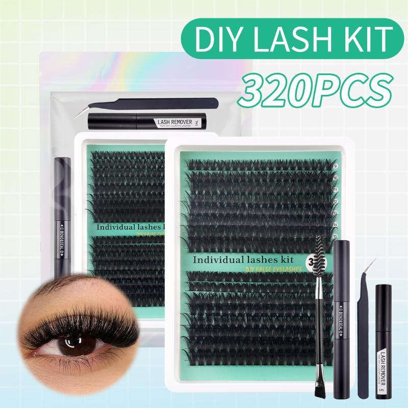 DIY 5D Fluffy Lash Clusters 32 - огляд і ціна Eyelash Extension No 9