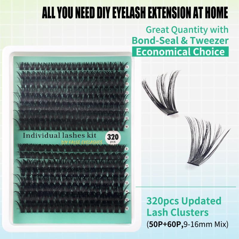 DIY 5D Fluffy Lash Clusters 32 - огляд і ціна Eyelash Extension No 9