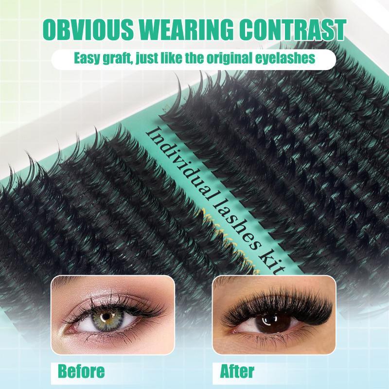 DIY 5D Fluffy Lash Clusters 32 - огляд і ціна Eyelash Extension No 9