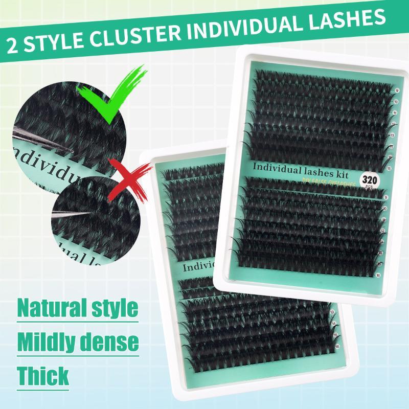 DIY 5D Fluffy Lash Clusters 32 - огляд і ціна Eyelash Extension No 9