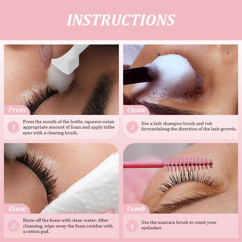 NATUHANA 60ml Gentle Lash Clea - огляд і ціна Eyelash Extension No 9