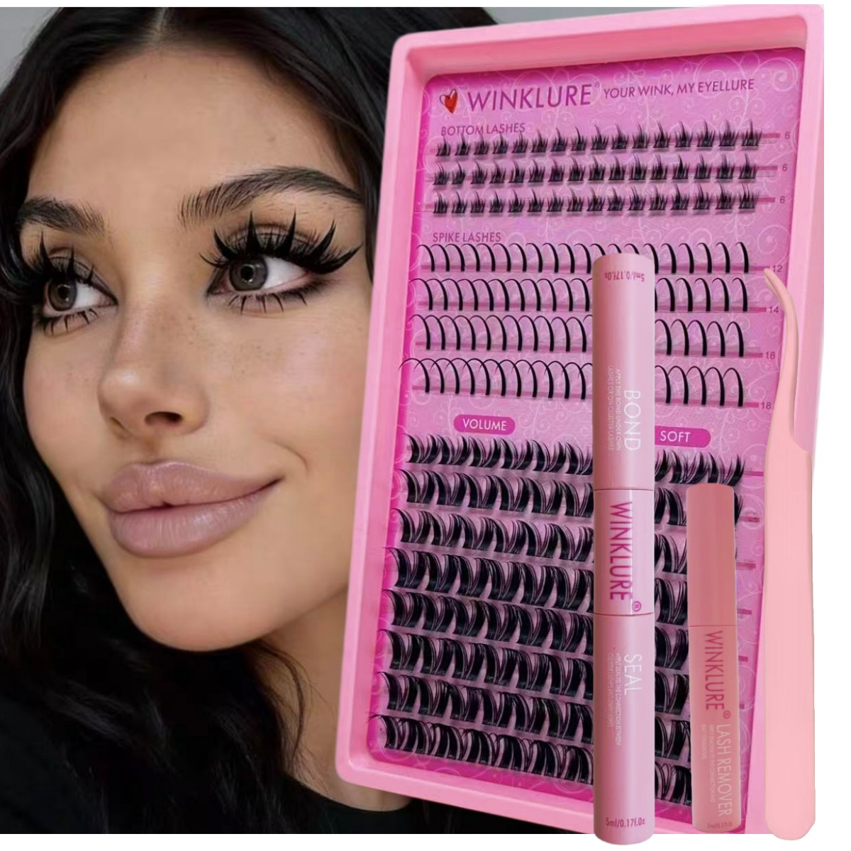 WINKLURE Fluffy Lash Clusters  - огляд і ціна Eyelash Extension Full Set