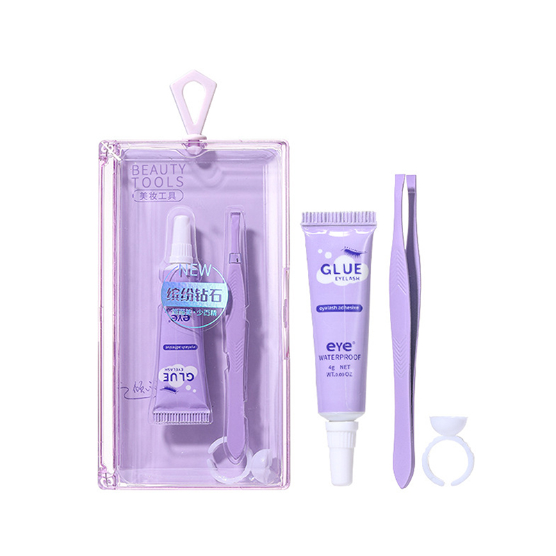 Eyelash Glue With Tweezers Set - огляд і ціна Eyelash Extension Eye Irritation