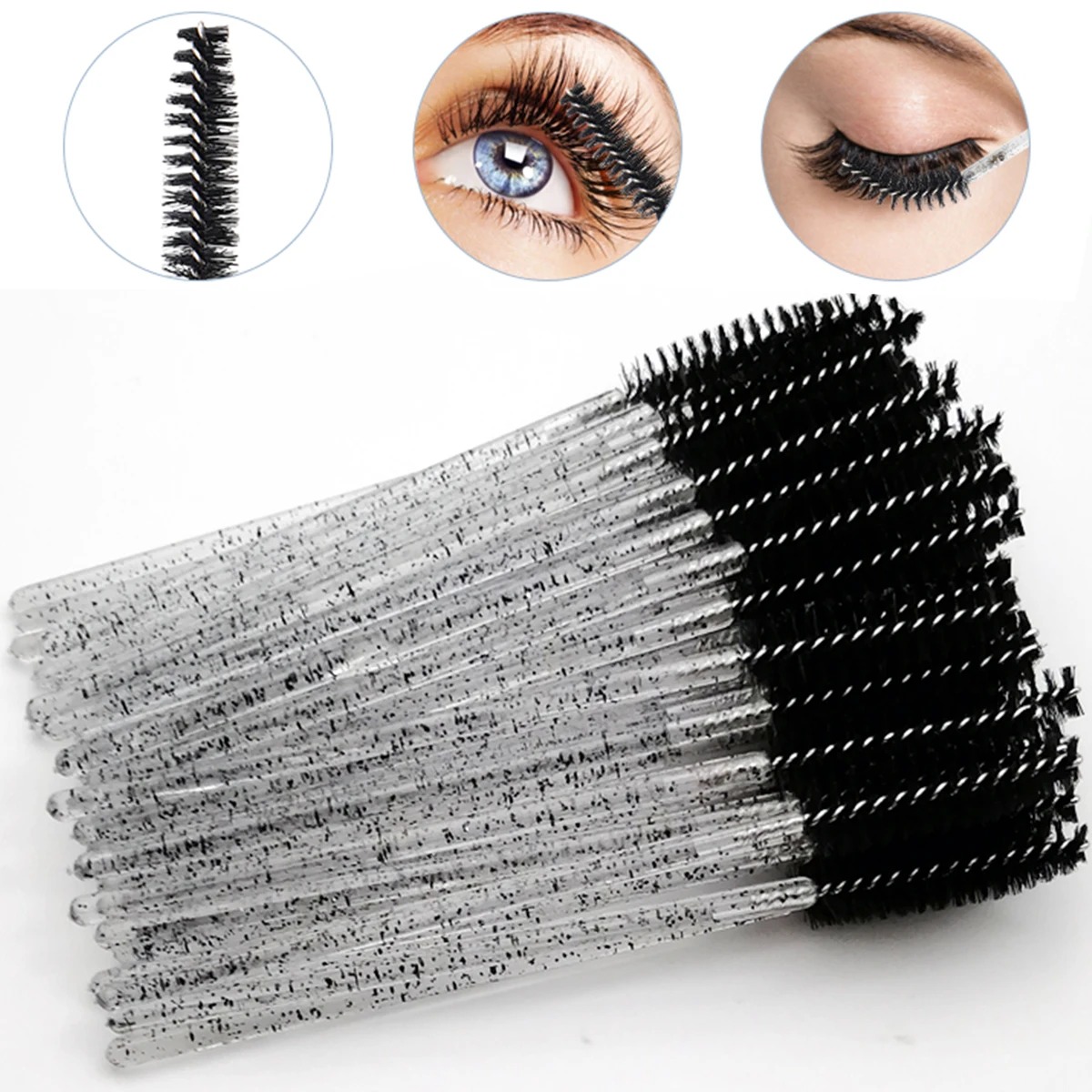 Wholesale 100PCS Mascara Spool - огляд і ціна Eyelash Extension Guide