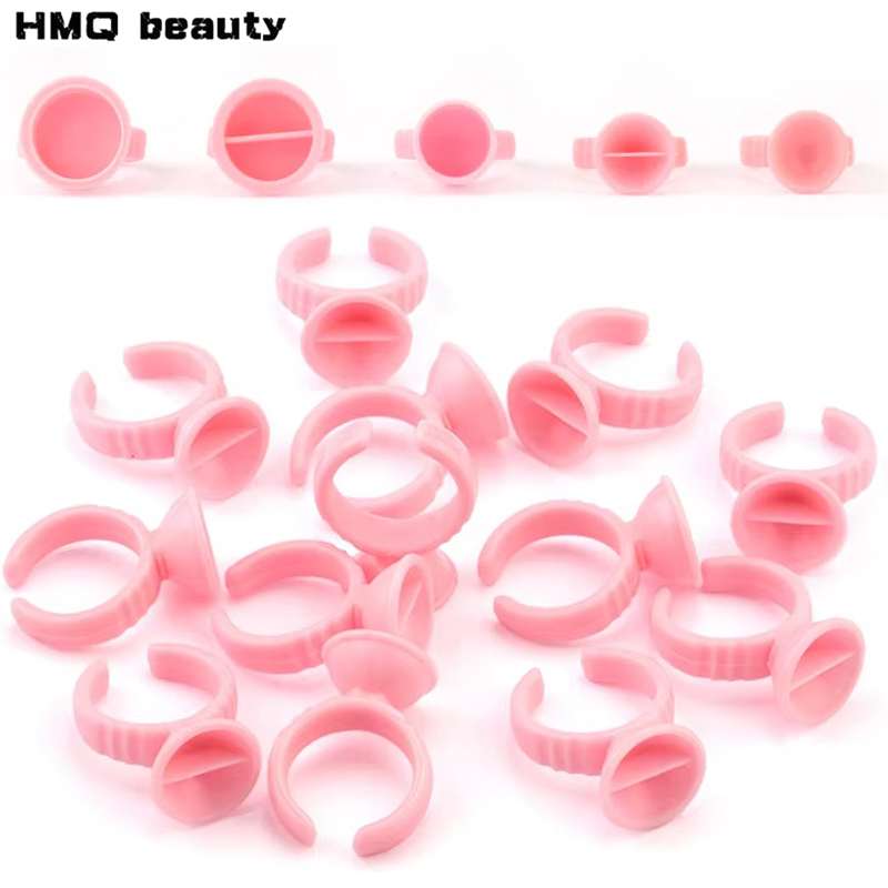 100pcs Disposable Glue Rings P - огляд і ціна Eyelash Extension Guide