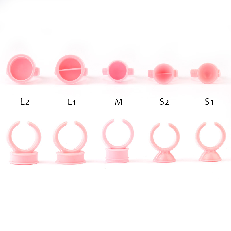 100pcs Disposable Glue Rings P - огляд і ціна Eyelash Extension Guide